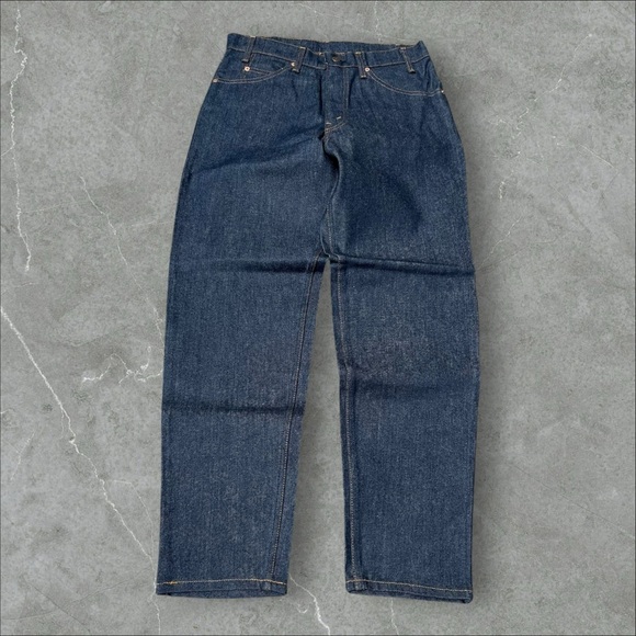 Vintage Levi’s 42550 0213 Jeans Men 32x30 Blue Dark Wash Orange Tab 80s USA Made
